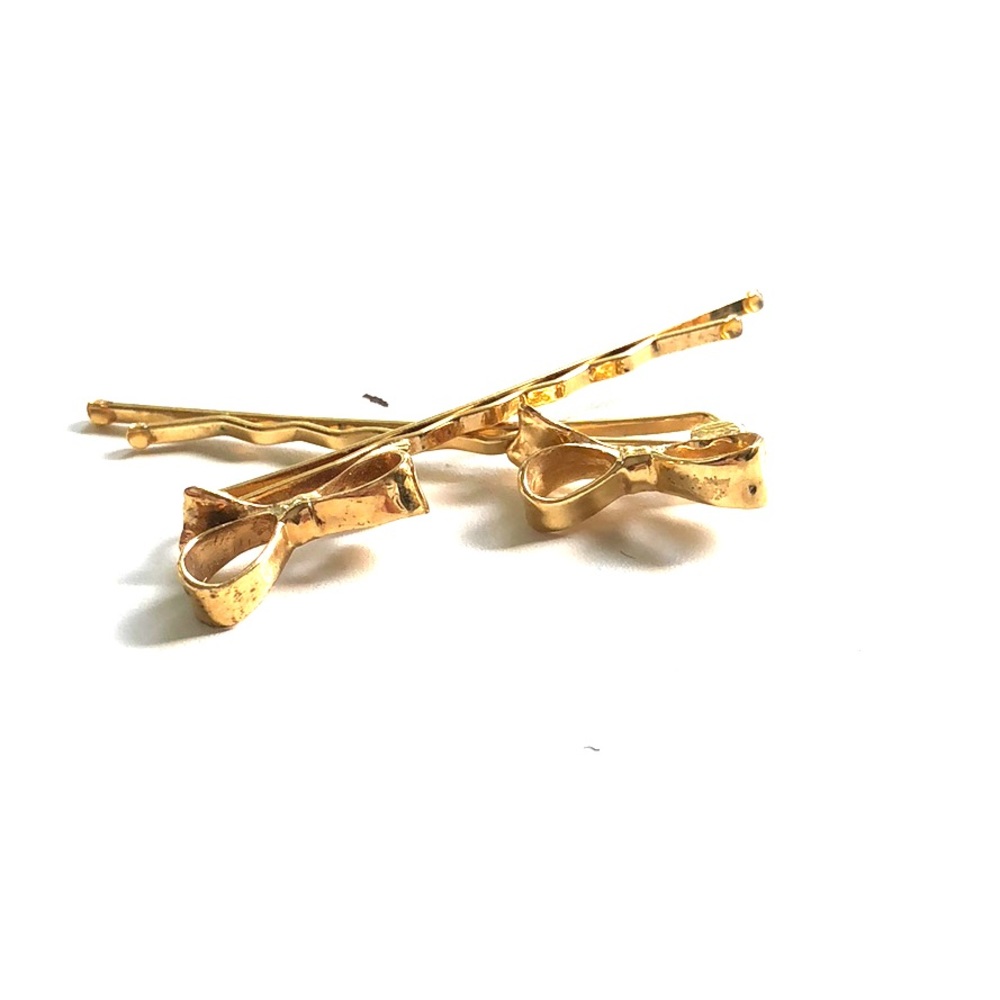 Kate Spade Gold Bow Bobby Pins